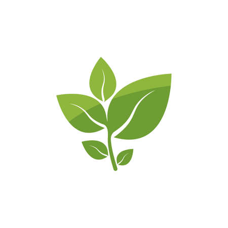 Logos of green Tree leaf ecology nature element vectorのイラスト素材