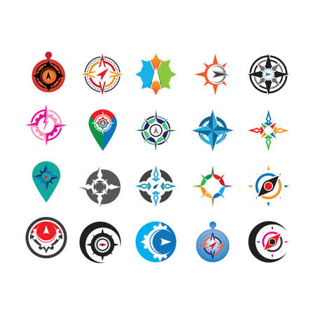 Compass Template vector icon illustration designのイラスト素材