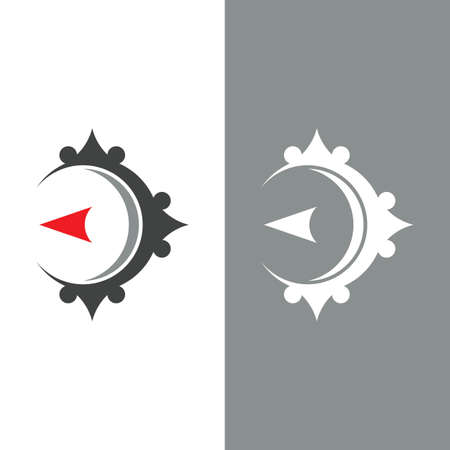 Compass Template vector icon illustration designのイラスト素材