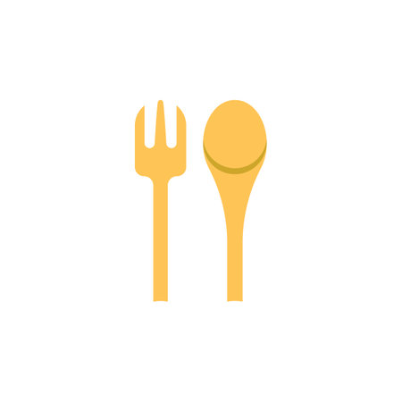 Spoon and fork icon symbol vector illustrationのイラスト素材