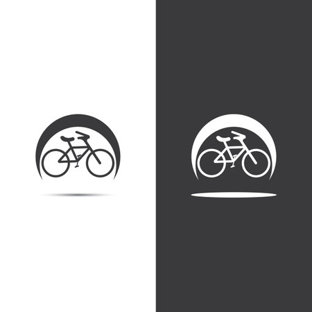 Bike vector icon isolated on white backgroundのイラスト素材