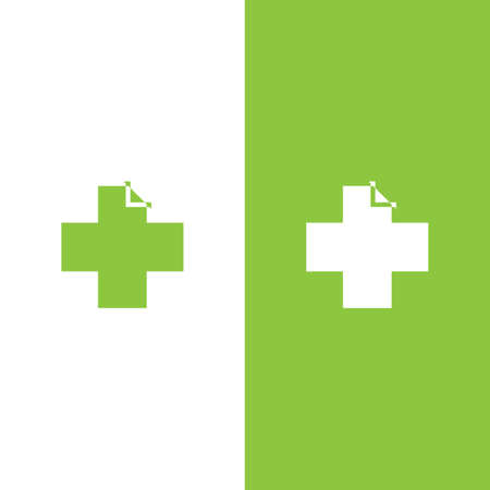 Health Medical Logo template vector illustration designのイラスト素材
