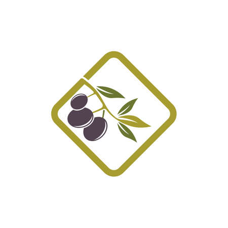 olive icon vector illustration design templateのイラスト素材
