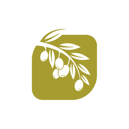 olive icon vector illustration design templateのイラスト素材