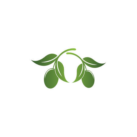 olive icon vector illustration design templateのイラスト素材