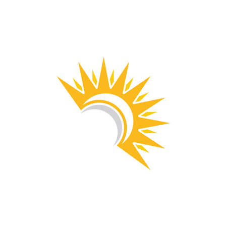 Sun Vector illustration Icon Logo Template designのイラスト素材