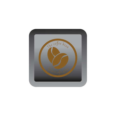 coffee bean icon vector illustration templateのイラスト素材