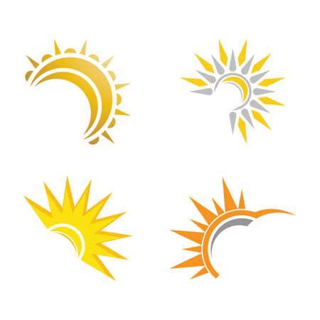 Sun Vector illustration Icon Logo Template designのイラスト素材