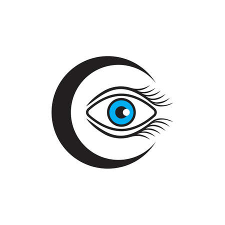 Branding Identity Corporate Eye Care vector logo designのイラスト素材