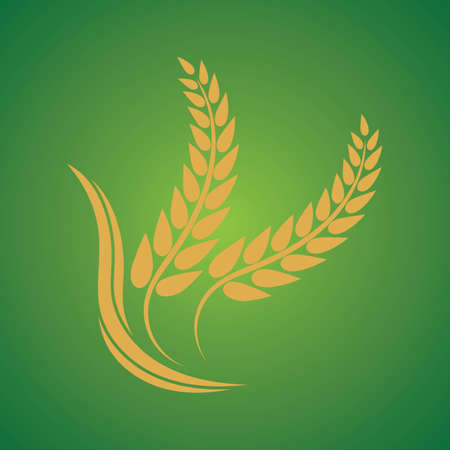Wheat logo vector icon illustration designのイラスト素材
