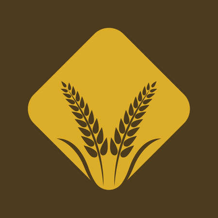Wheat logo vector icon illustration designのイラスト素材