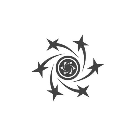 vortex vector illustration icon logo template designのイラスト素材