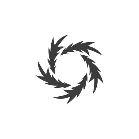 vortex vector illustration icon logo template designのイラスト素材