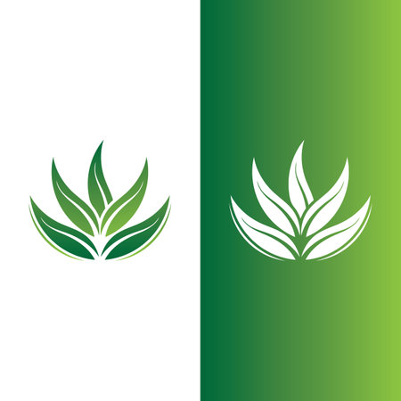green tree leaf ecology nature element vectorのイラスト素材