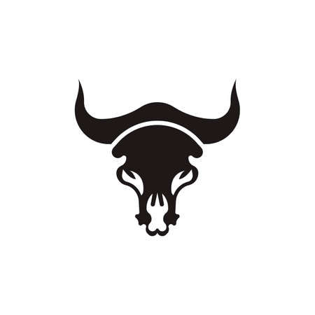 Bull head logo vector icon designのイラスト素材