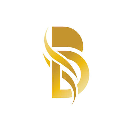 B letter logo template vector illustrationのイラスト素材