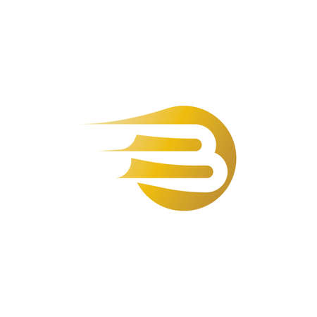B letter logo template vector illustrationのイラスト素材