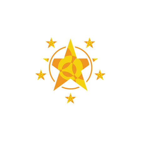 Star icon template vector illustration design