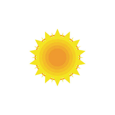 Sun Vector illustration Icon Logo Template designのイラスト素材