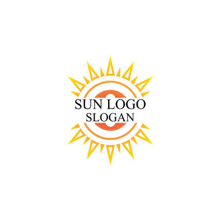 Sun Vector illustration Icon Logo Template designのイラスト素材
