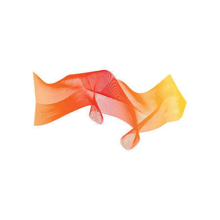 Wave line vector color background illustrationのイラスト素材