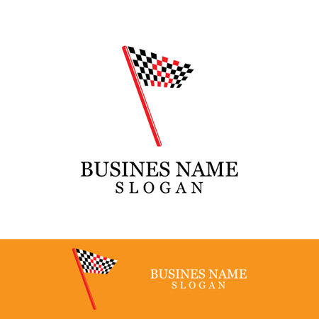 Race flag icon, simple design illustration vectorのイラスト素材