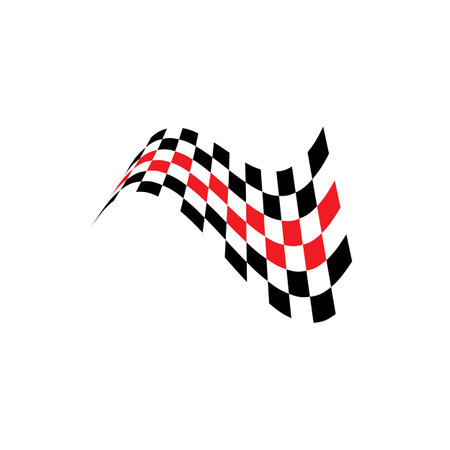 Race flag icon, simple design illustration vectorのイラスト素材