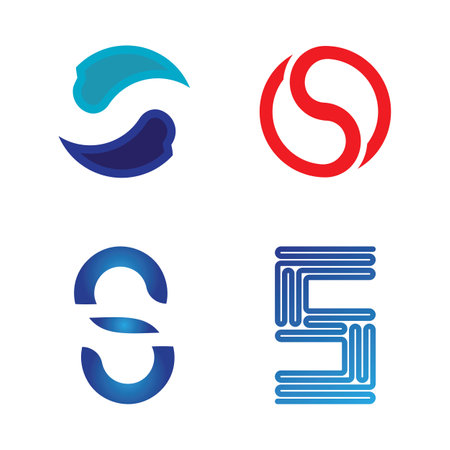 Business corporate S letter logo design vectorのイラスト素材