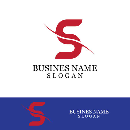 Business corporate S letter logo design vectorのイラスト素材