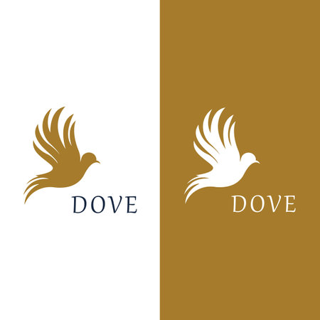 Bird wing dove logo template vector illustrationのイラスト素材