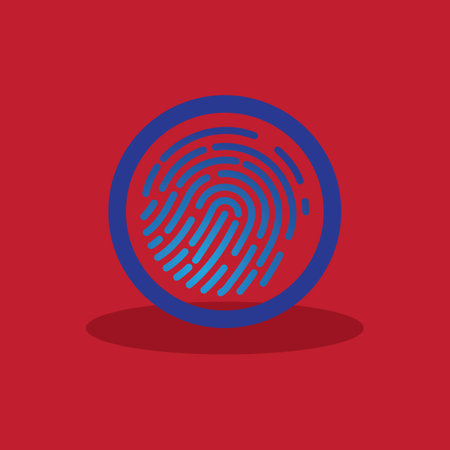 Fingerprint logo vector illustration icon templateのイラスト素材