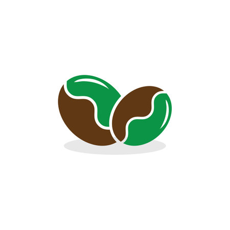 coffee bean icon vector illustration templateのイラスト素材