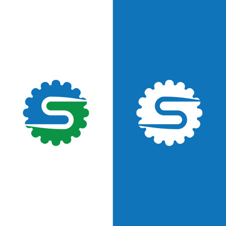 Business corporate S letter logo design vectorのイラスト素材