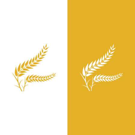 Agriculture wheat vector icon designのイラスト素材