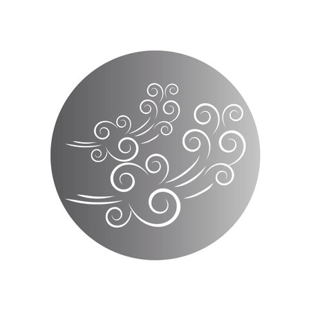 Wind icon vector illustration design templateのイラスト素材