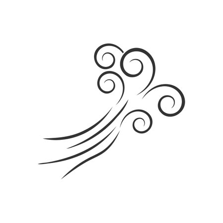 Wind icon vector illustration design templateのイラスト素材