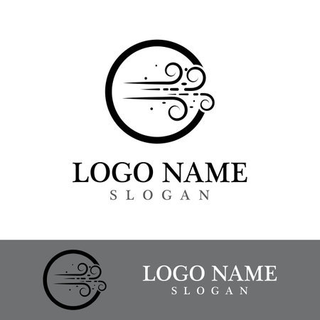 Wind icon vector illustration design templateのイラスト素材