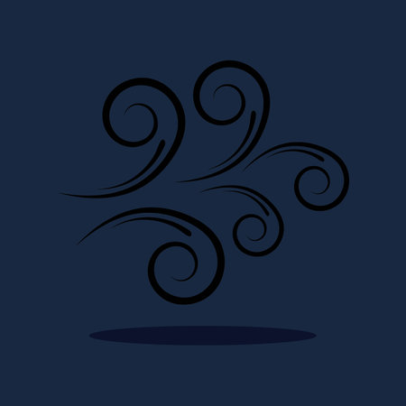 Wind icon vector illustration design templateのイラスト素材