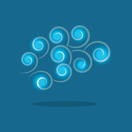 Wind icon vector illustration design templateのイラスト素材