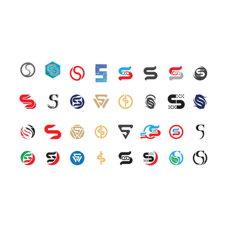 Business corporate S letter logo design vectorのイラスト素材
