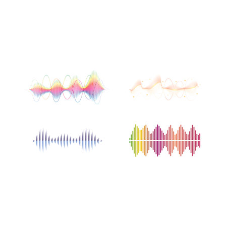 Sound waves set vector illustration icon designのイラスト素材