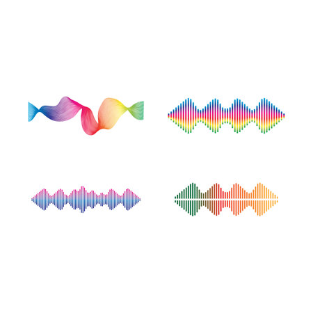 Sound waves set vector illustration icon designのイラスト素材