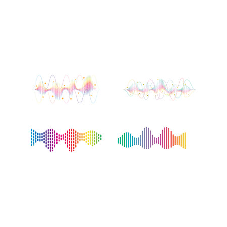 Sound waves set vector illustration icon designのイラスト素材