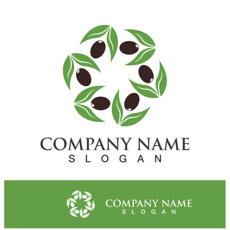 olive icon vector illustration design templateのイラスト素材