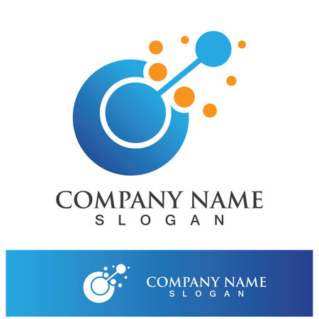 Molecule symbol logo template vector illustration designのイラスト素材