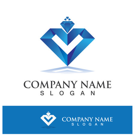 Diamond logo template vector icon illustration designのイラスト素材