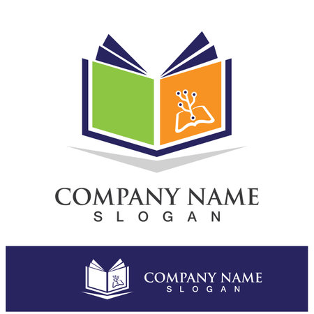 Digital book logo technology vector icon designのイラスト素材