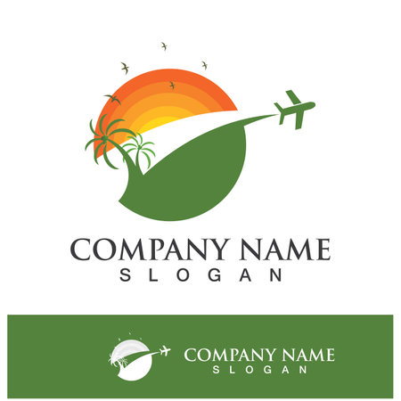 travel and holiday logo icon vector illustration designのイラスト素材