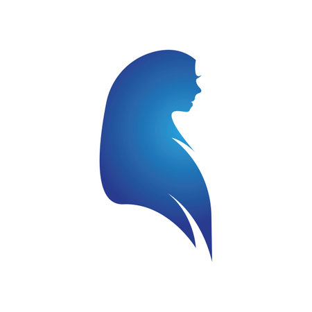 Simple headscarf logo icon vector design illustrationのイラスト素材