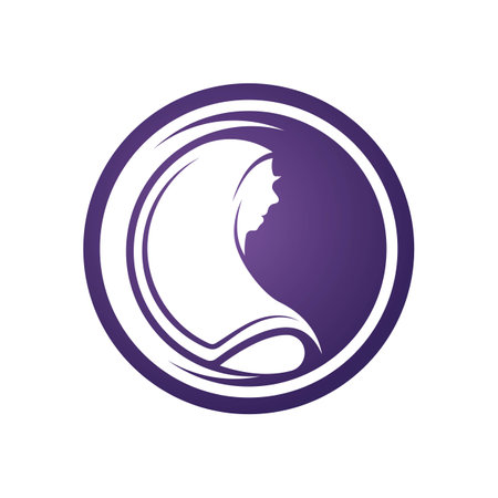 Simple headscarf logo icon vector design illustrationのイラスト素材